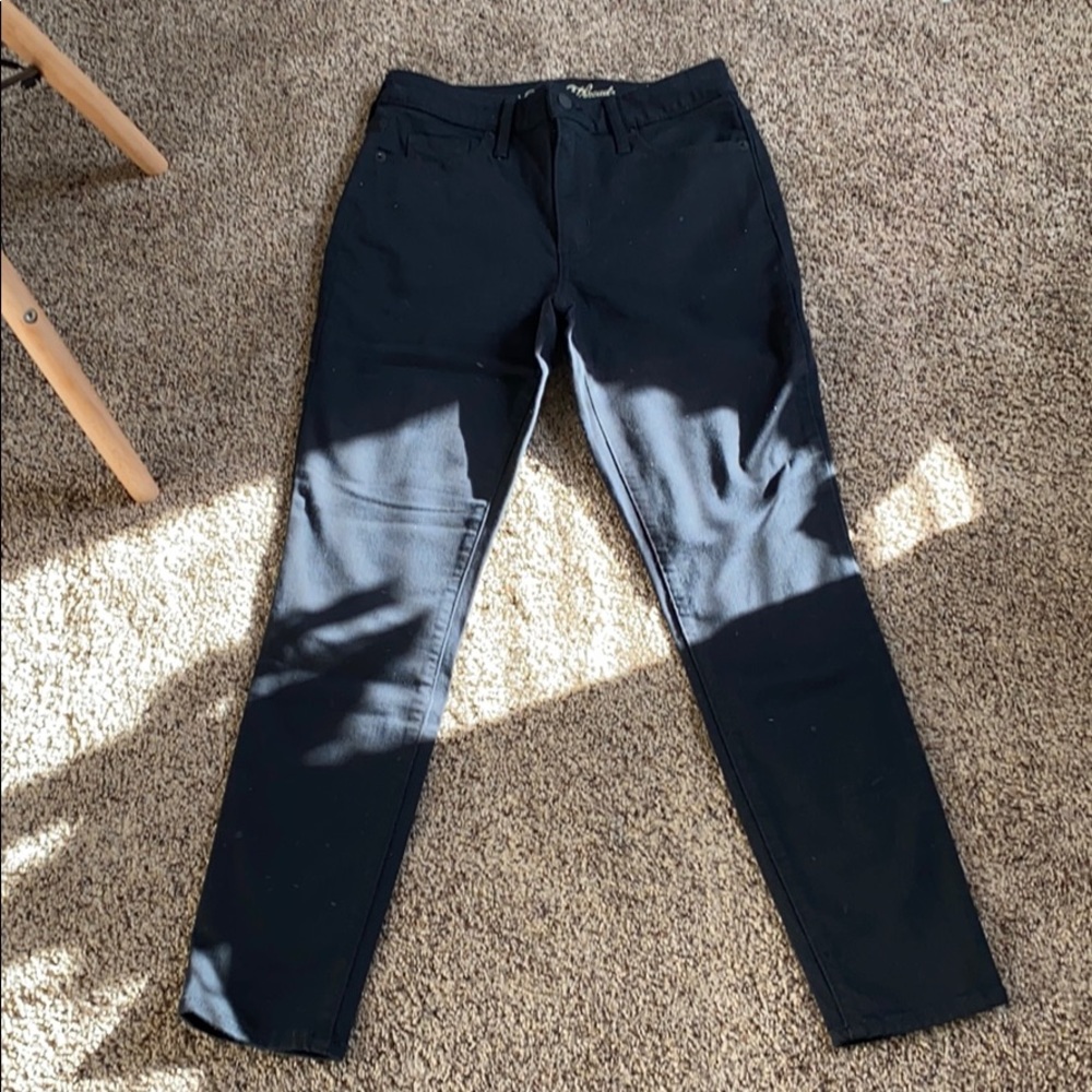 High rise black jeans